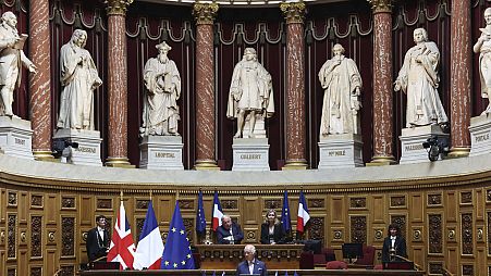 König Charles III. hat vor dem französischen Senat gesprochen
