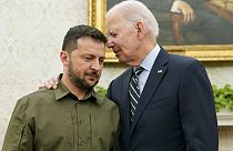 Volodymyr Zelensky et Joe Biden à la Maison Blanche