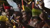 Brezilya'da yerli halk kutlama yapıyor