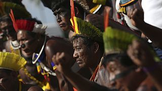 Indigenous people celebrate in Brazil