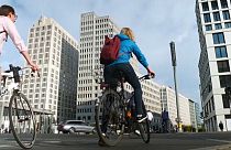 Cyclists and traffic in Berlin