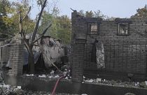 Orosz légicsapás sújtotta ház Zaporizzsjában