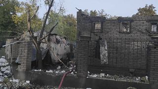 Orosz légicsapás sújtotta ház Zaporizzsjában