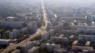 نمایی از ساختمان های مسکونی در برلین