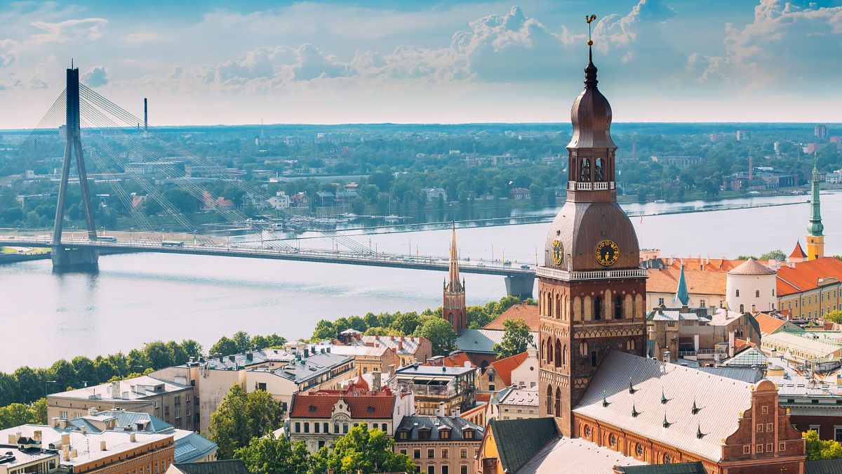 Catedral de Riga em Riga, Letónia