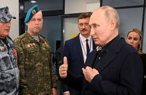Putyin elnök katonai parancsnokokkal, Novgorod, 2023 szeptermber 12. 