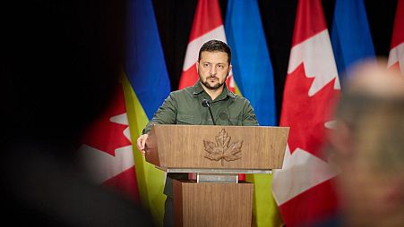 Ottawa, 22 settembre 2023: Zelensky al Parlamento canadese. 