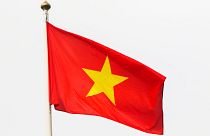 The flag of Vietnam flying