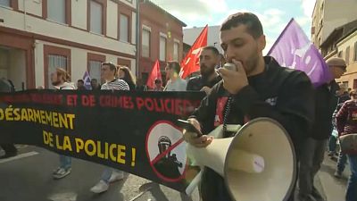 Manifestación en Toulouse contra la violencia policial