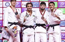 Hidayat Heydarov, ganador en la categoría de menos de 73 kilos