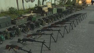 أسلحة تم نزعها من القوات الانفصالية في ناغورني قره باغ. 2023/09/23