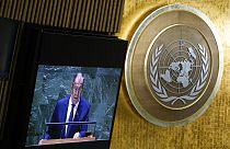 Rusya Dışişleri Bakanı Lavrov BM Genel Kurulu'nda konuşurken