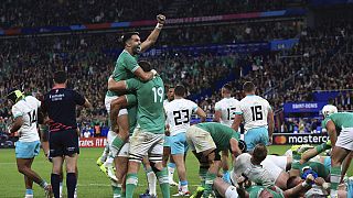 Match du Mondial-2023 de rugby : Irlande contre Afrique du Sud, au stade de France, Paris, 23 septembre 2023