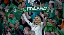 Der Jubel der irischen Fans im Stade de France war grenzenlos nach dem historischen Sieg am 23.9.2023