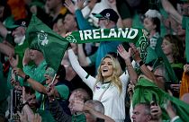 Der Jubel der irischen Fans im Stade de France war grenzenlos nach dem historischen Sieg am 23.9.2023
