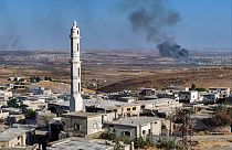 صورة أرشيفية لقصف على إدلب