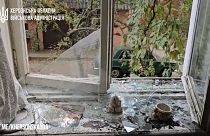 Excerto das imagens dos ataques a Kherson, Ucrânia, cedidas pelo governo local