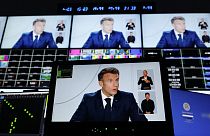 Emmanuel Macron en su entrevista televisiva