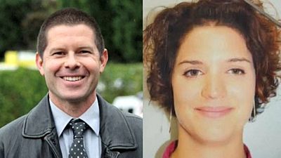 Jean-Baptiste Salvaing e Jessica Schneider, o casal de polícias assassinados