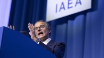 Rafael Grossi, réélu directeur général de l'AIEA lors de sa 67e conférence générale à Vienne le 25 septembre 2023.
