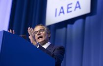 Rafael Grossi, réélu directeur général de l'AIEA lors de sa 67e conférence générale à Vienne le 25 septembre 2023.