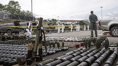 Armas apreendidas no norte do Kosovo