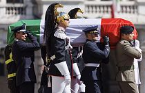 Giorgio Napolitano állami búcsúztatása Rómában