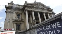 La Bourse de Bruxelles avant les travaux de rénovation