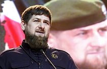 Ramzan Kadirov csecsen regionális vezető a Haza védelmezőinek napja ünnepségen a csecsenföldi Groznijban 2016. február 20-án.