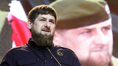 Ramzan Kadirov csecsen regionális vezető a Haza védelmezőinek napja ünnepségen a csecsenföldi Groznijban 2016. február 20-án.