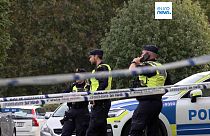 La Polizia svedese sul luogo delle esplosioni