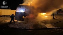 Tűzoltók küzdenek a lángokkal Odesza régióban 