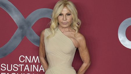 Donatella Versace at the CNMI sustainable fashion 2023 awards in Milan, Italy - 24 Sept. 2023. 