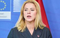 Evika Siliņa, Latvia's new prime minister, came to Brussels to meet with European Commission President Ursula von der Leyen and NATO Secretary General Jens Stoltenberg.