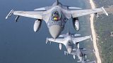 Romanian and Portuguese military jets take part in a NATO Baltic Air Policing Mission mission over the Baltic Sea, Lithuanian airspace, May 22, 2023.