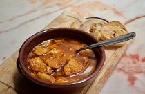 Sopa de Ajo or Spanish garlic soup 