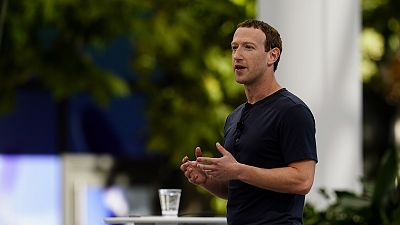 Mark Zuckerberg, CEO da Meta, dá o pontapé de saída da conferência de programadores Connect da gigante tecnológica, a 27 de setembro de 2023, em Menlo Park, Califórnia