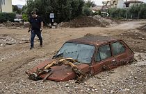 Последствия наводнения в Греции