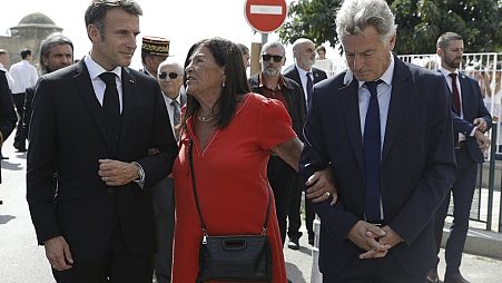 Ο Εμανουέλ Μακρόν στην Κορσική