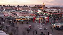 ساحة وسوق جامع الفنا، في مراكش، المغرب، الجمعة 11 نوفمبر 2016.