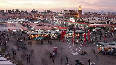 ساحة وسوق جامع الفنا، في مراكش، المغرب، الجمعة 11 نوفمبر 2016.