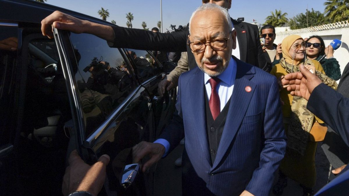 L'ex presidente del parlamento della Tunisia Rached Ghannouchi