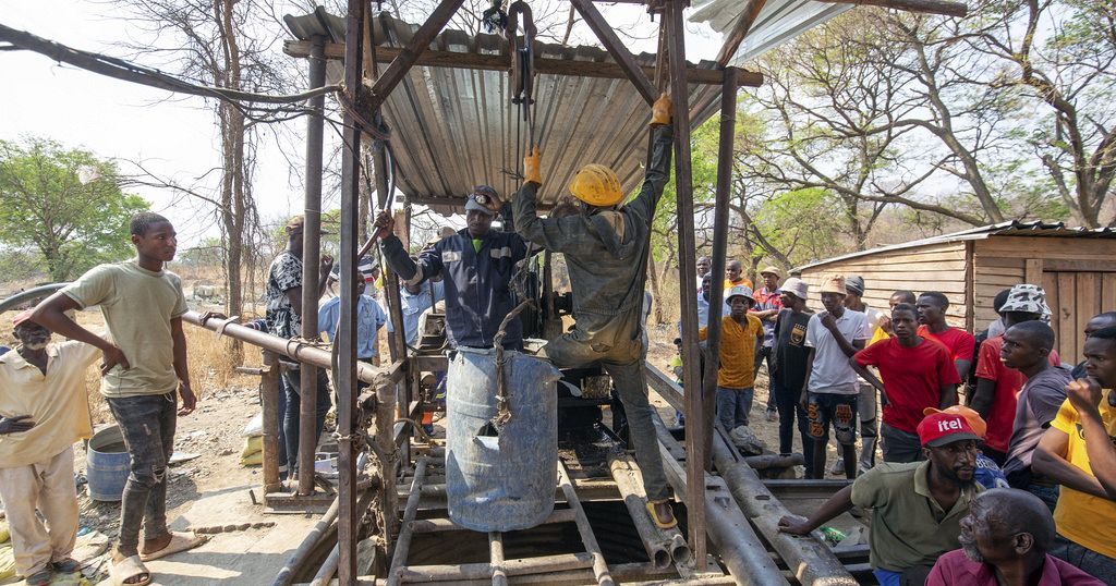 At least nine dead after shaft collapses in a gold mine in Zimbabwe