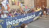 تظاهرات استقلال طلبان در بارسلون به مناسبت ششمین سالگرد برگزاری کاتالونیا
