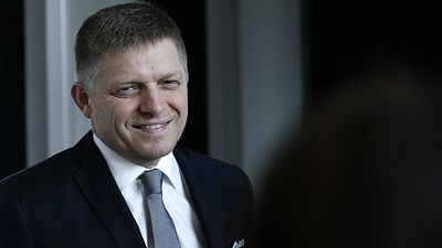 Robert Fico, the then chairman of the SMER-Social Democracy, after a TV debate after Slovakia's general elections in Bratislava, Slovakia, on March 6, 2016.