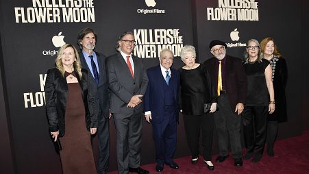 مارتن سكورسيزي وطاقم الفيلم يحضرون العرض الأول لفيلم كيلرز أوف ذي فلاور مون في الولايات المتحدة