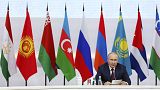 Vlagyimir Putyin az Eurázsiai Kormányközi Tanács ülésén