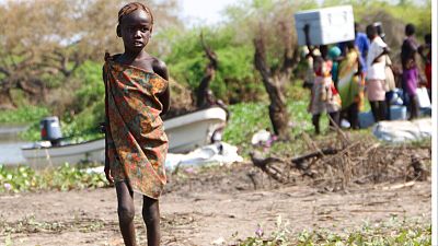  فتاة في جنوب السودان.