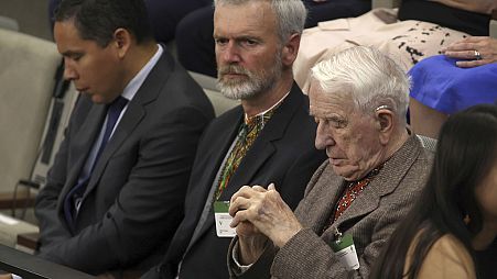 Jaroslaw Hunka, ein 98-jähriger Kriegsveteran im kanadischen Parlament im September 2023. 