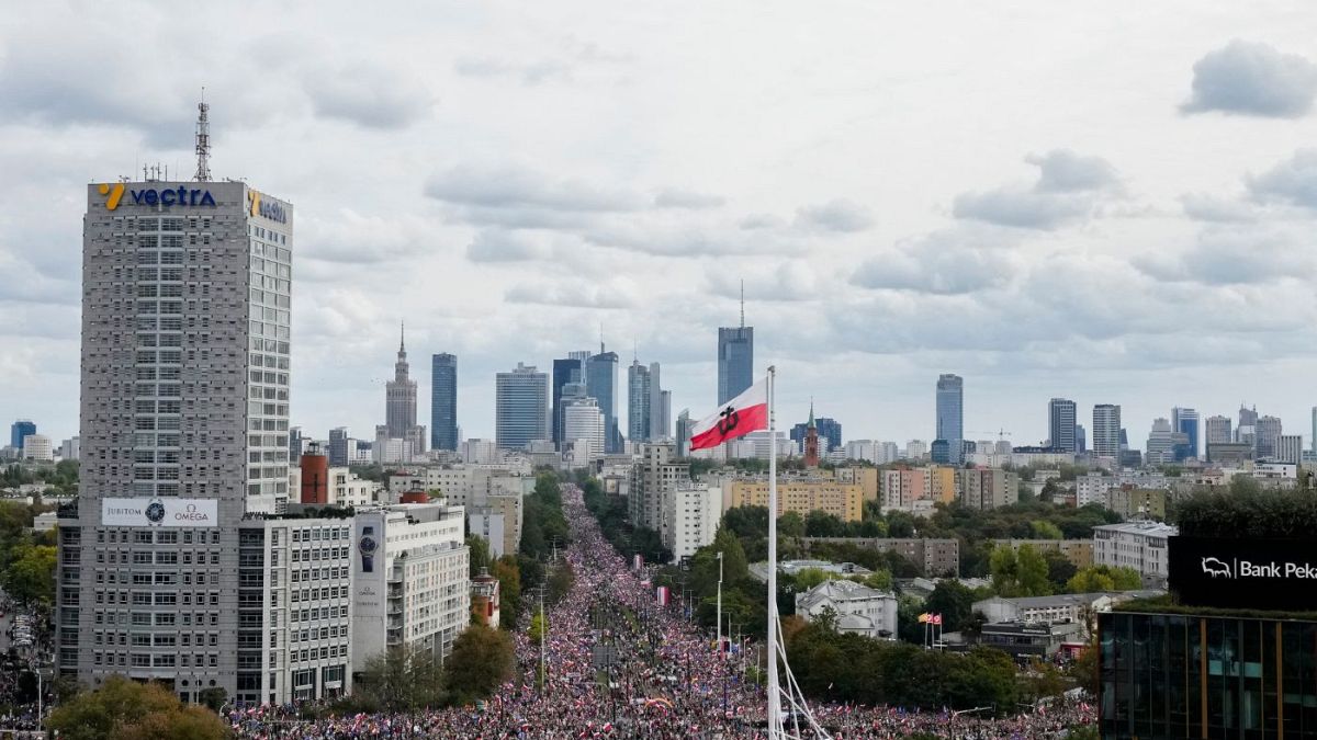 تظاهرات مخالفان دولت لهستان